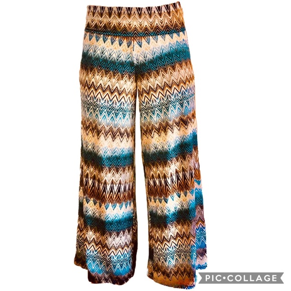 Zac & Rachel Pants - PALAZZO Zigzag PANTS Zac & Rachel S